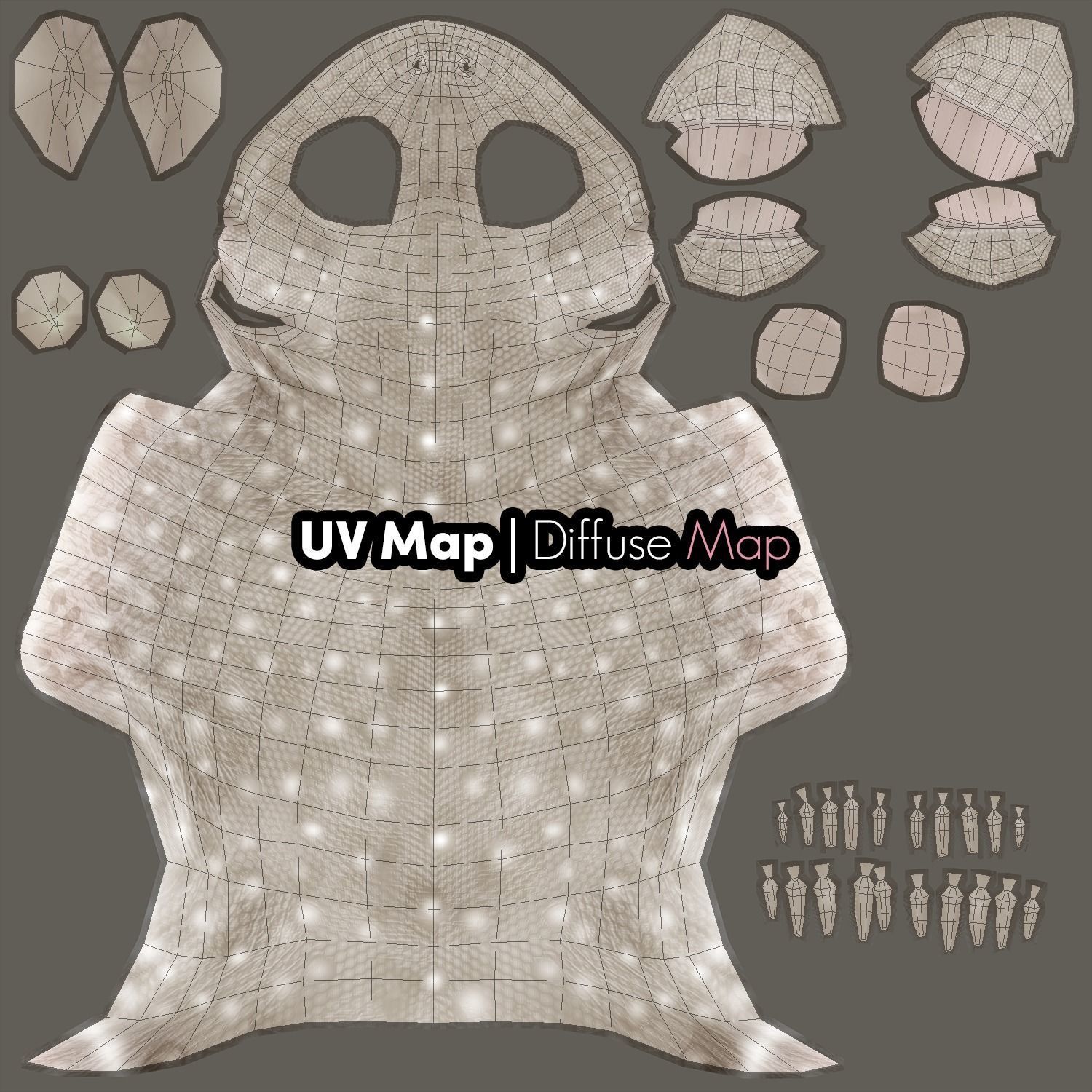 Gecko Reptile 3DS Max 3D model_8