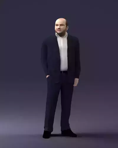 000271 Middle Aged Man in Suit 0614 3dp