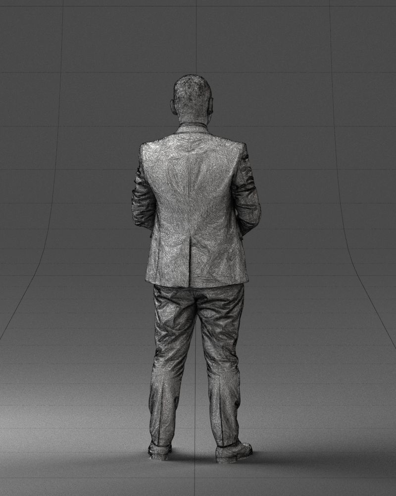 000147 Businessman in Grey Suit 0709 3D model_20