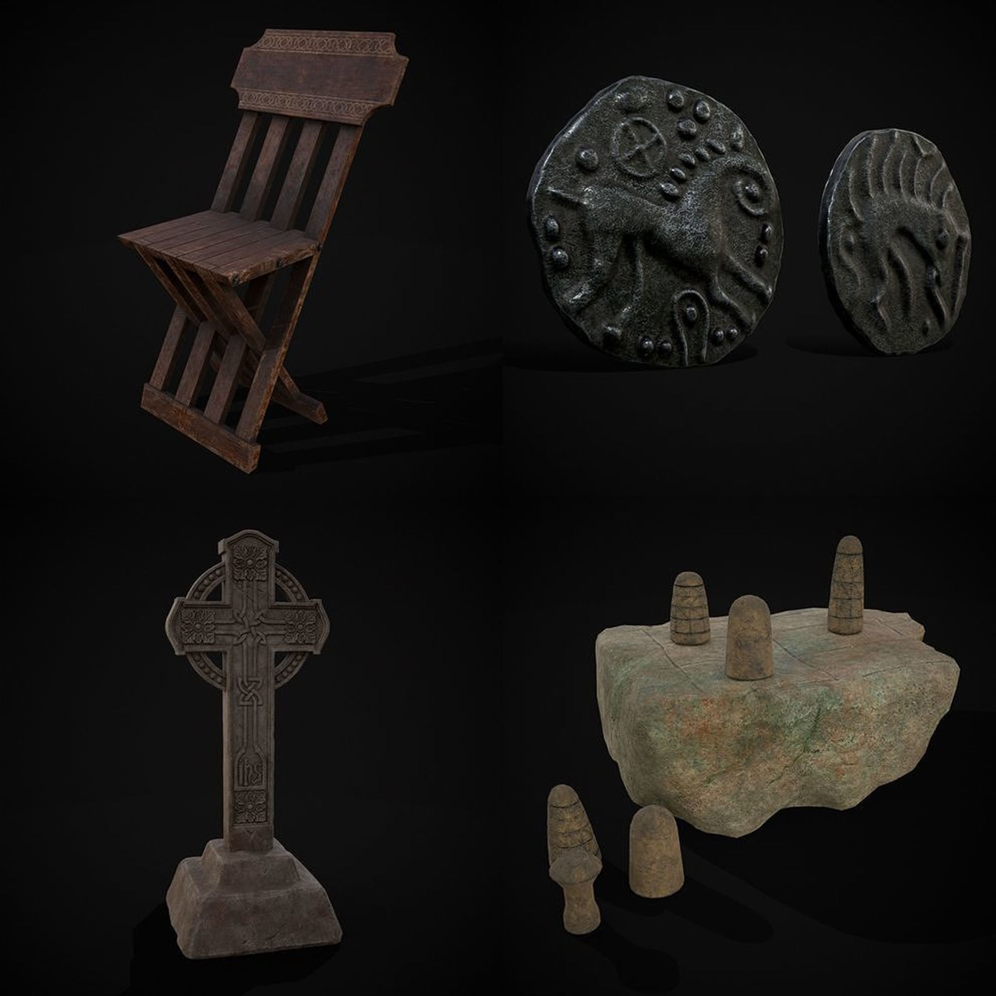 Medieval Prop Mix Twenty Eight 3D Model Collection_11