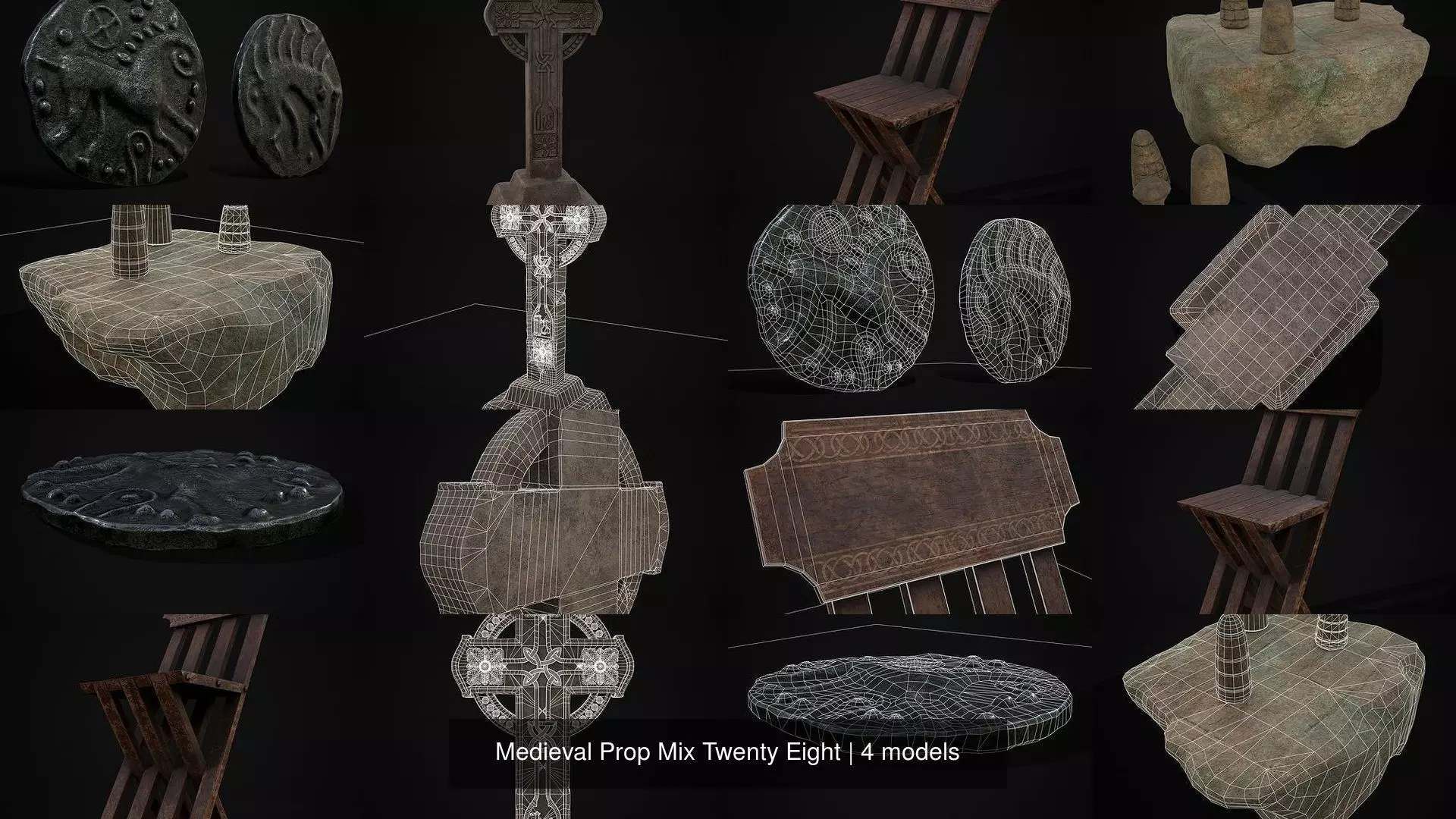 Medieval Prop Mix Twenty Eight 3D Model Collection_5