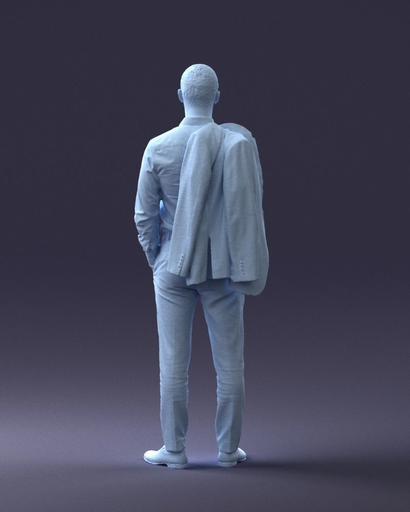 000243 Man in White Shirt with Jacket Over Shoulder 0116 3dp 3D print model_19