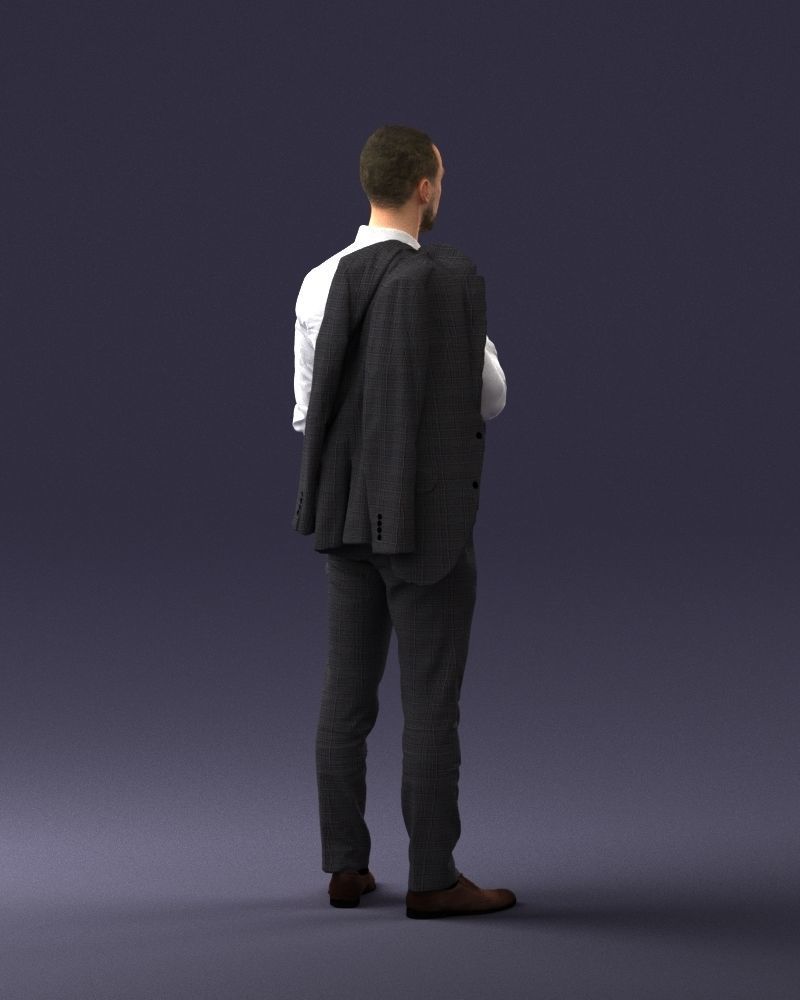 000243 Man in White Shirt with Jacket Over Shoulder 0116 3dp 3D print model_15