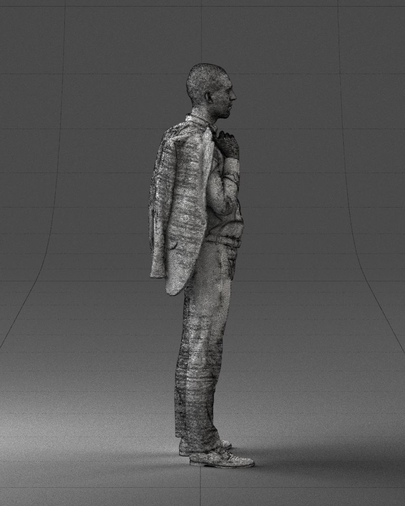 000243 Man in White Shirt with Jacket Over Shoulder 0116 3dp 3D print model_14