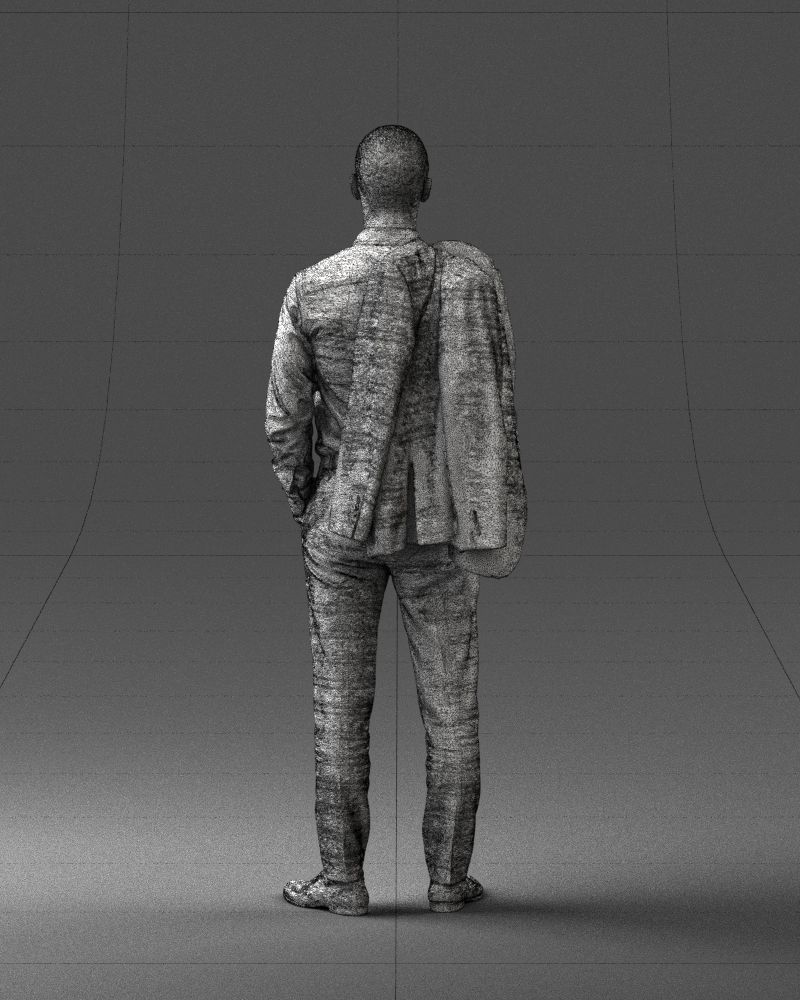 000243 Man in White Shirt with Jacket Over Shoulder 0116 3dp 3D print model_20