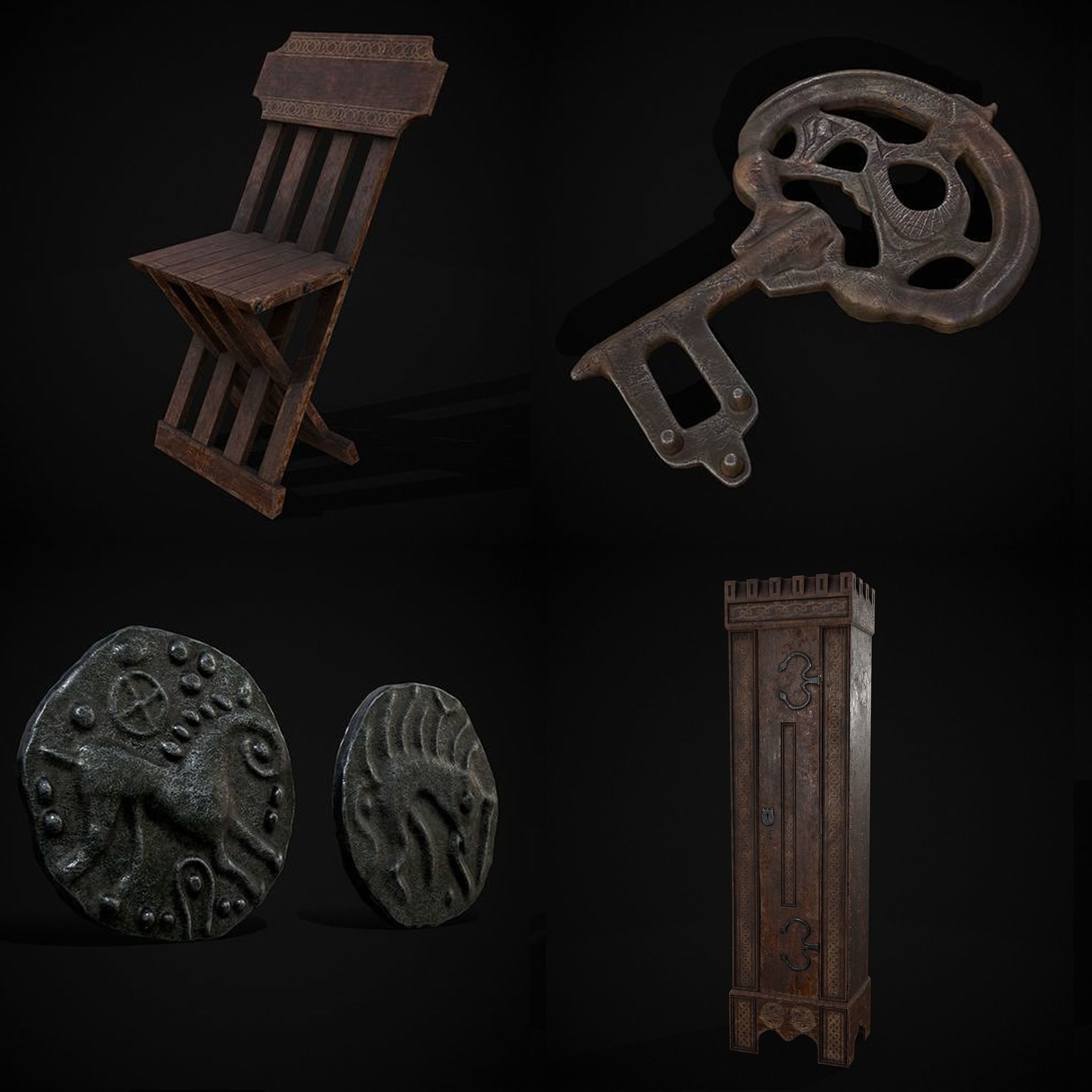 Medieval Prop Mix Twenty Nine  3D Model Collection_6