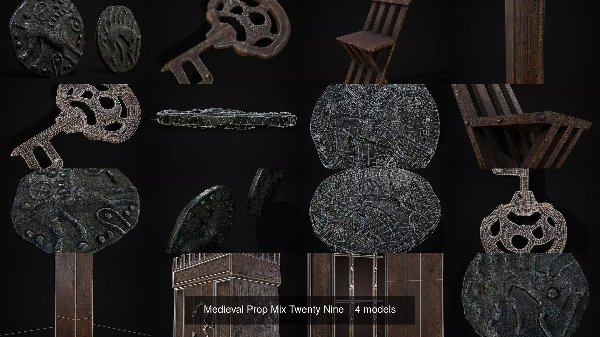 Medieval Prop Mix Twenty Nine  3D Model Collection_5