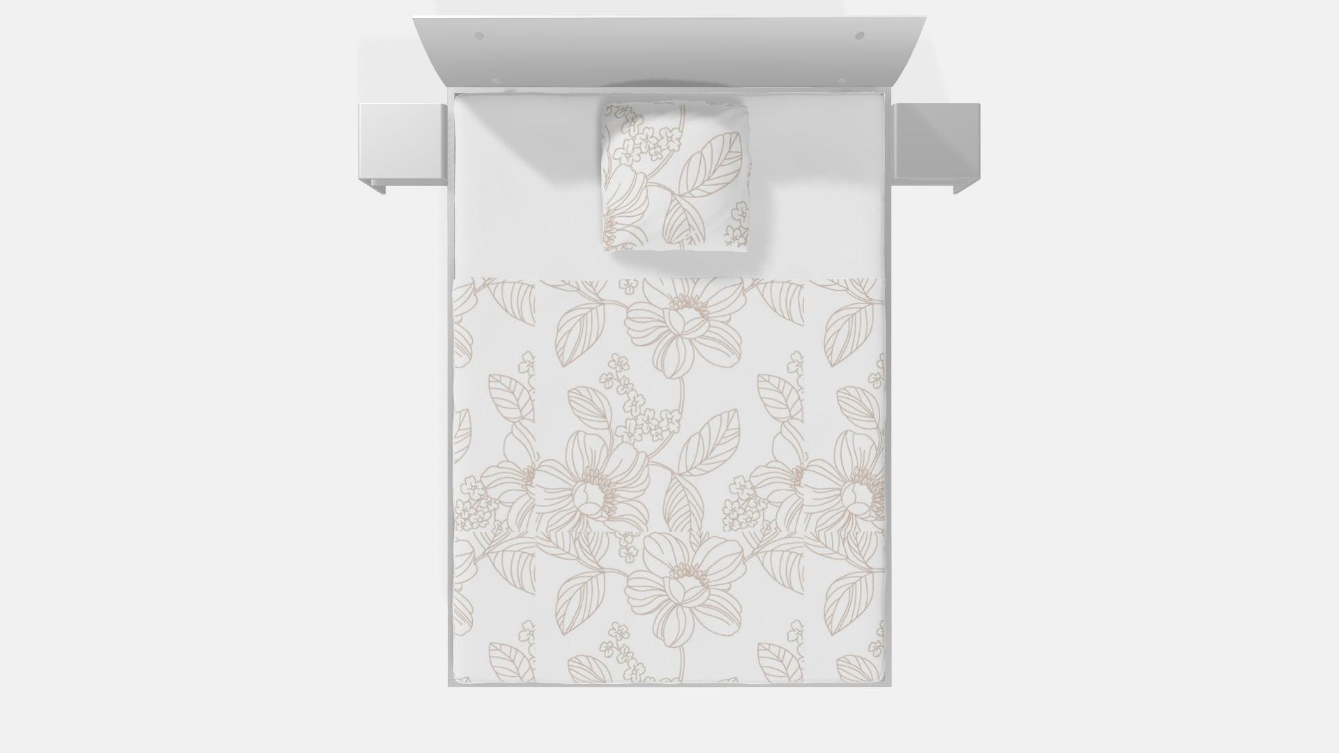 Classic Bed 3D model_4