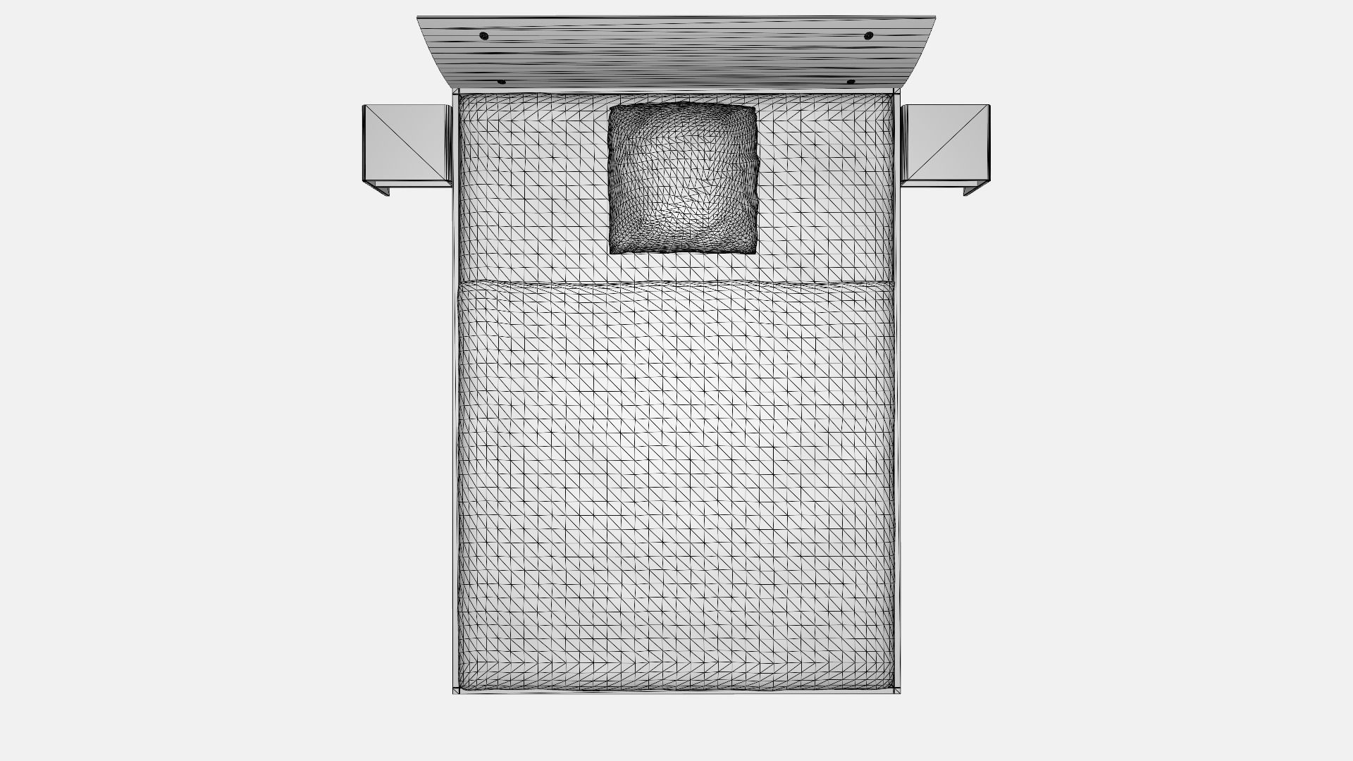 Classic Bed 3D model_5