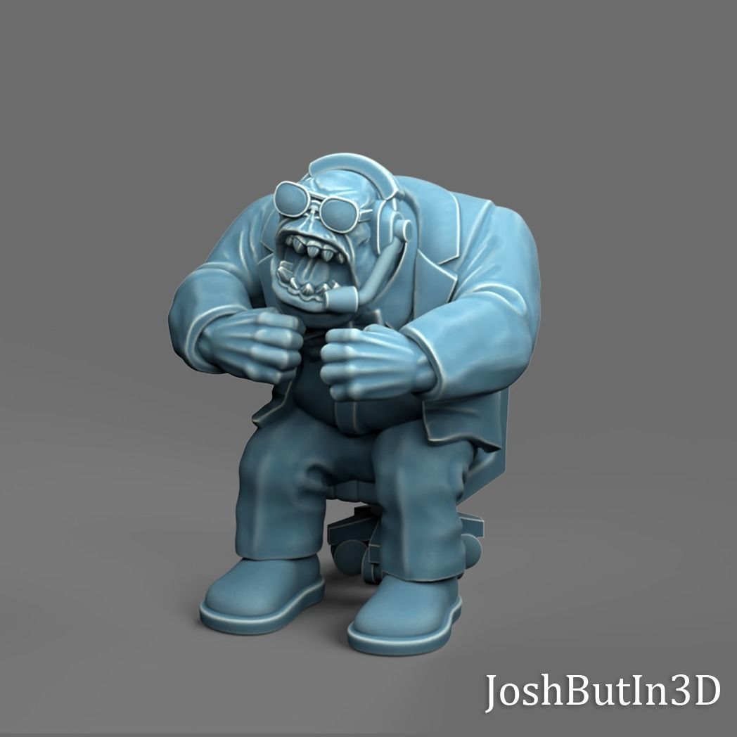Orc Grapplaz 3 - Set of 5 3D print model_5
