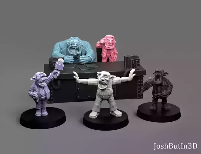 Orc Grapplaz 3 - Set of 5 3D print model