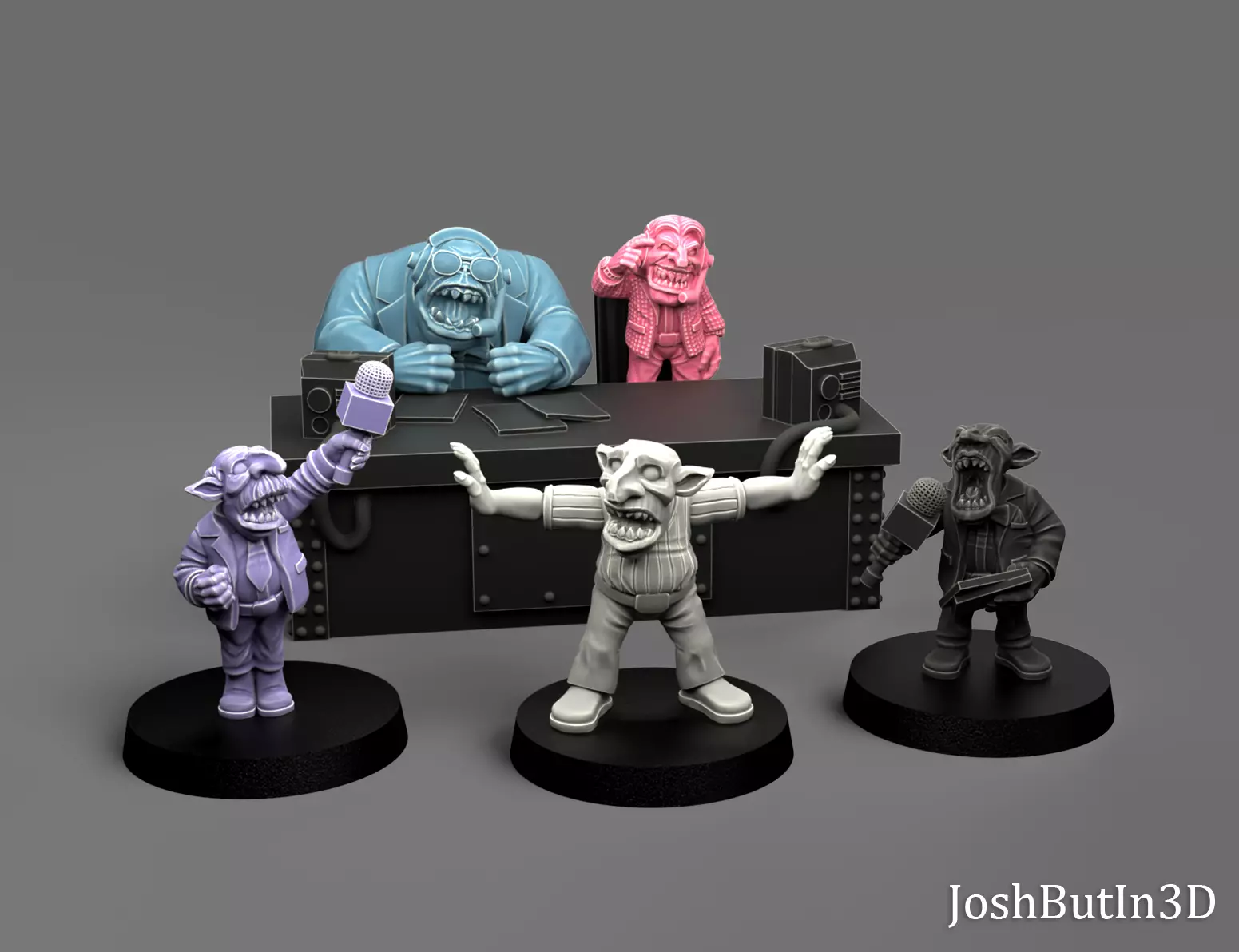 Orc Grapplaz 3 - Set of 5 3D print model_0