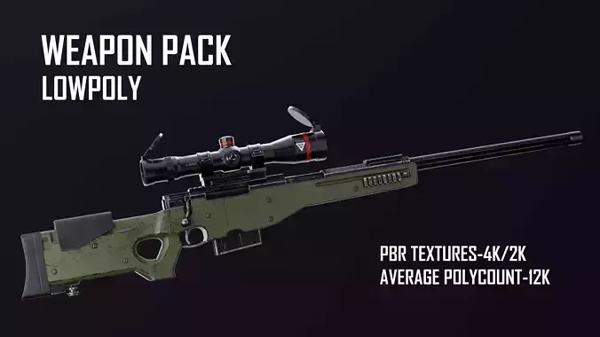 WEAPON PACK 01 Low-poly 3D model