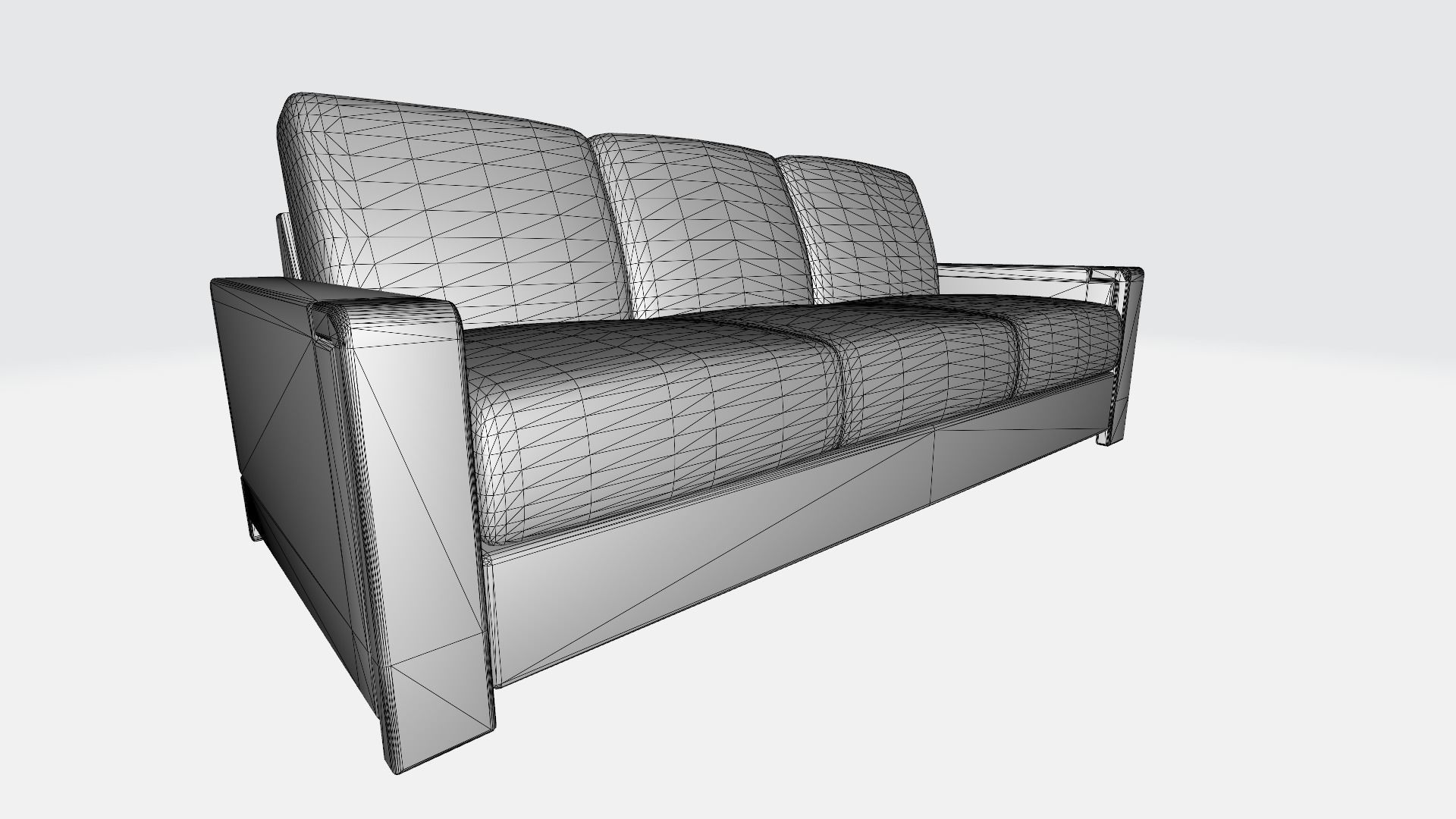 Sofa classic 3D model_1