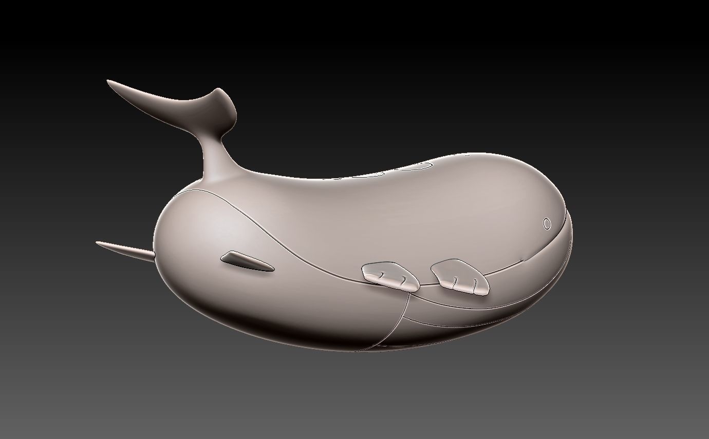 Pokemon wailord 3D print model_10