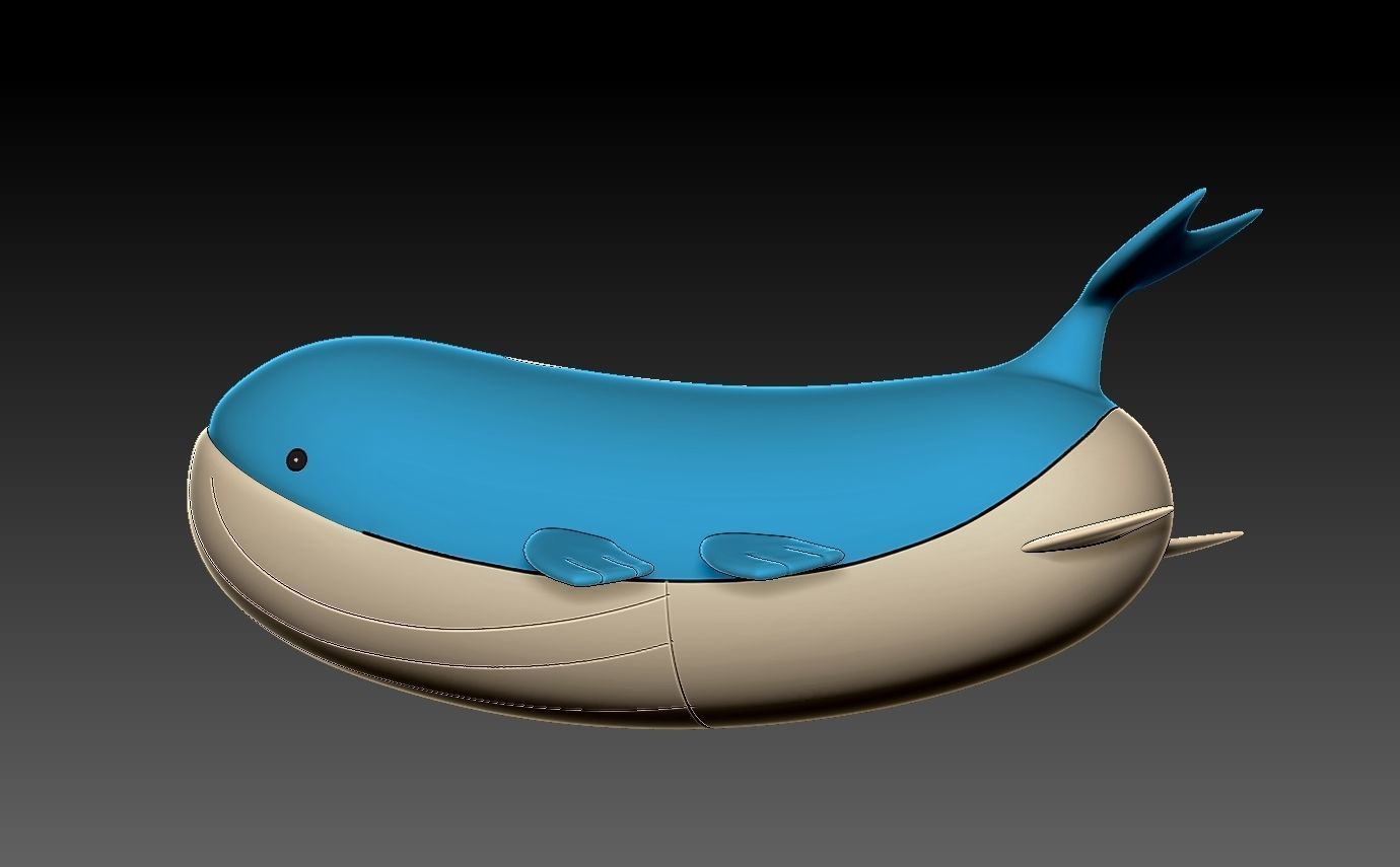 Pokemon wailord 3D print model_5