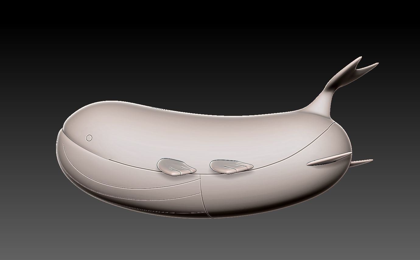 Pokemon wailord 3D print model_6