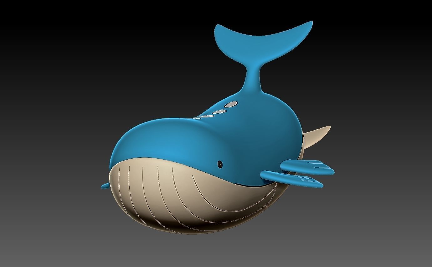 Pokemon wailord 3D print model_1