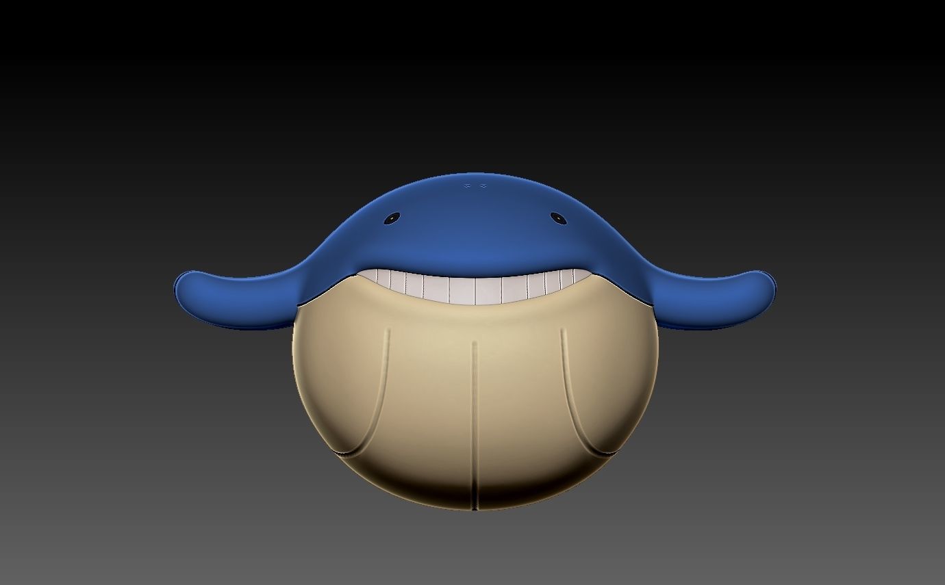 Pokemon wailmer evolution pack 3D print model_12