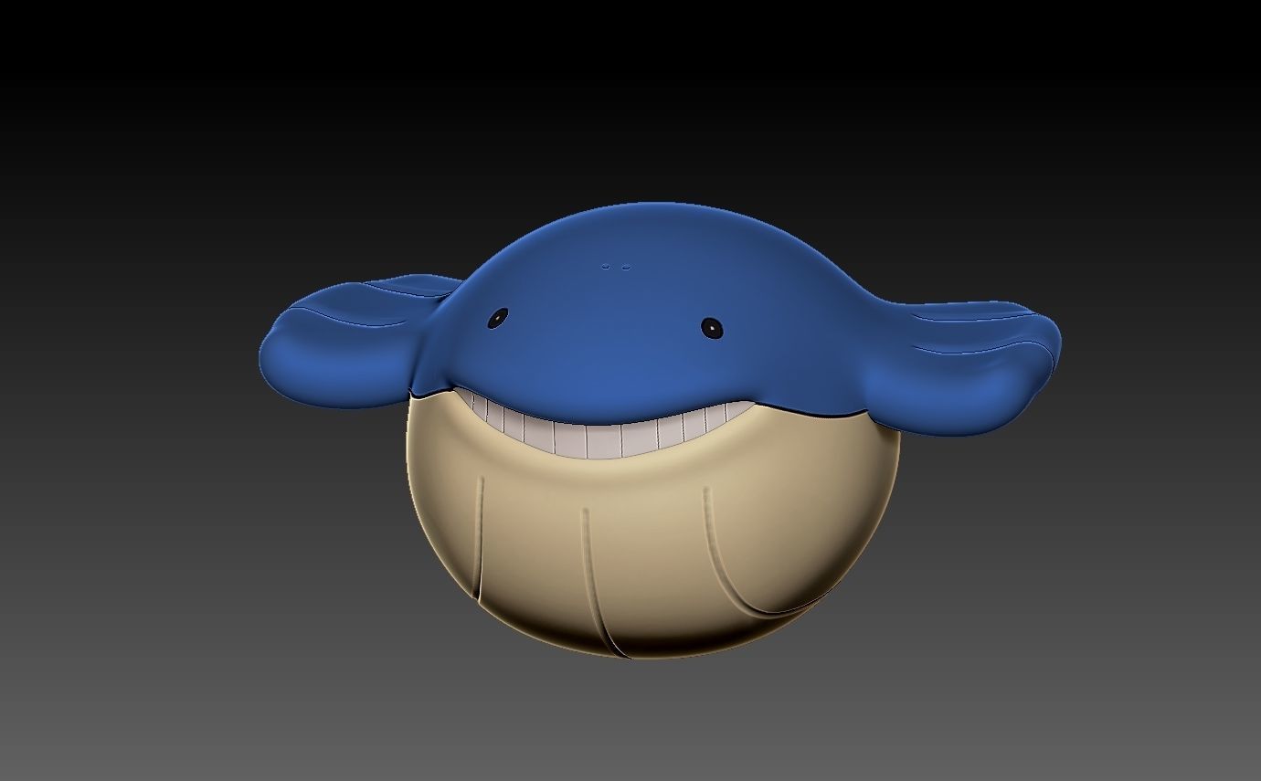 Pokemon wailmer evolution pack 3D print model_4