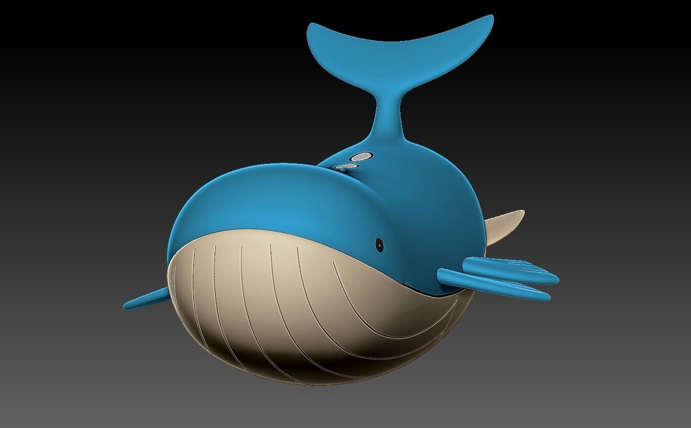 Pokemon wailmer evolution pack 3D print model_7