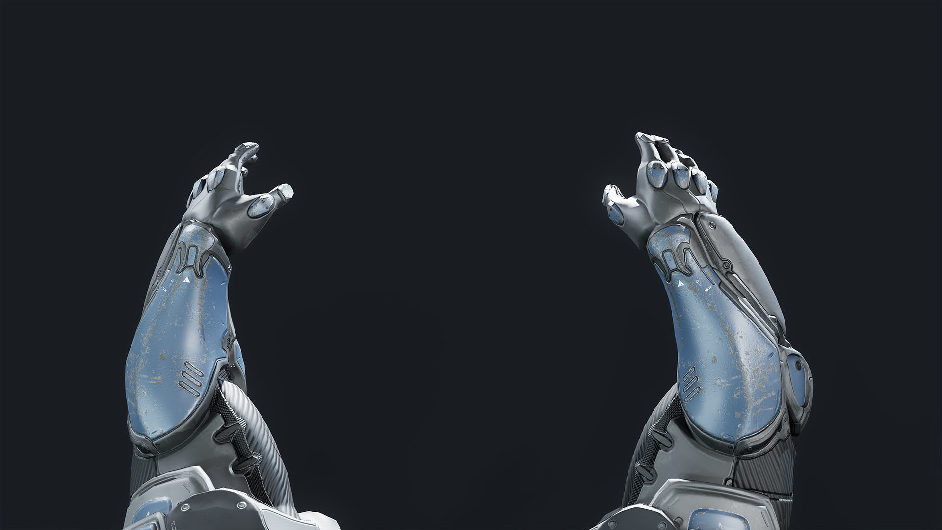 Sci-Fi Heavy Armored Soldier Character with PBR materials Low-poly 3D model_26