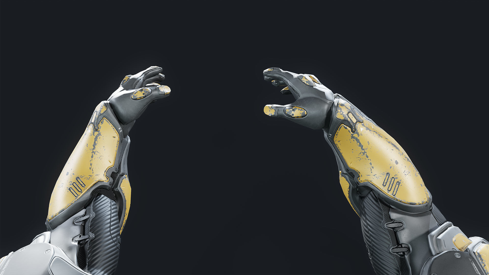 Sci-Fi Heavy Armored Soldier Character with PBR materials Low-poly 3D model_25