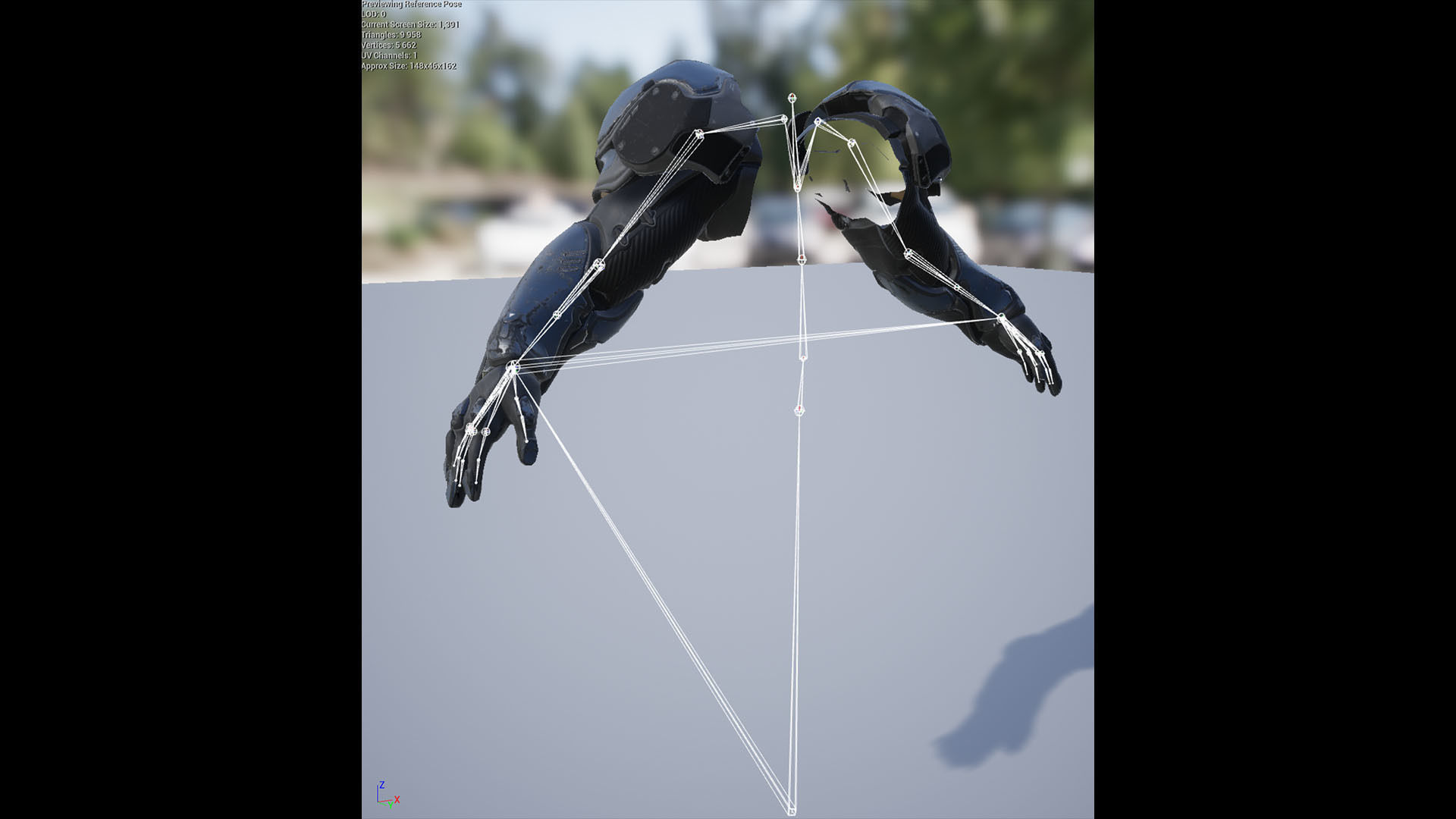 Sci-Fi Heavy Armored Soldier Character with PBR materials Low-poly 3D model_27