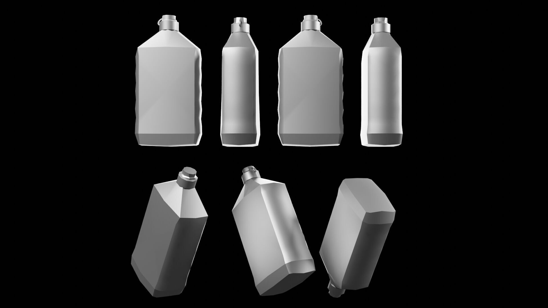 Barbecue Grill Low-poly 3D model_14