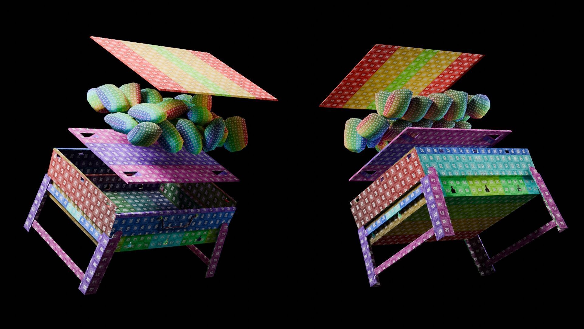 Barbecue Grill Low-poly 3D model_21