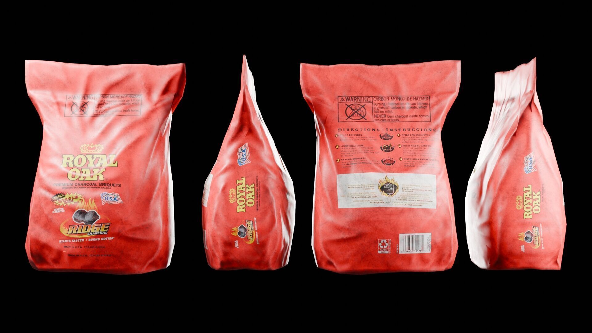 Barbecue Grill Low-poly 3D model_5