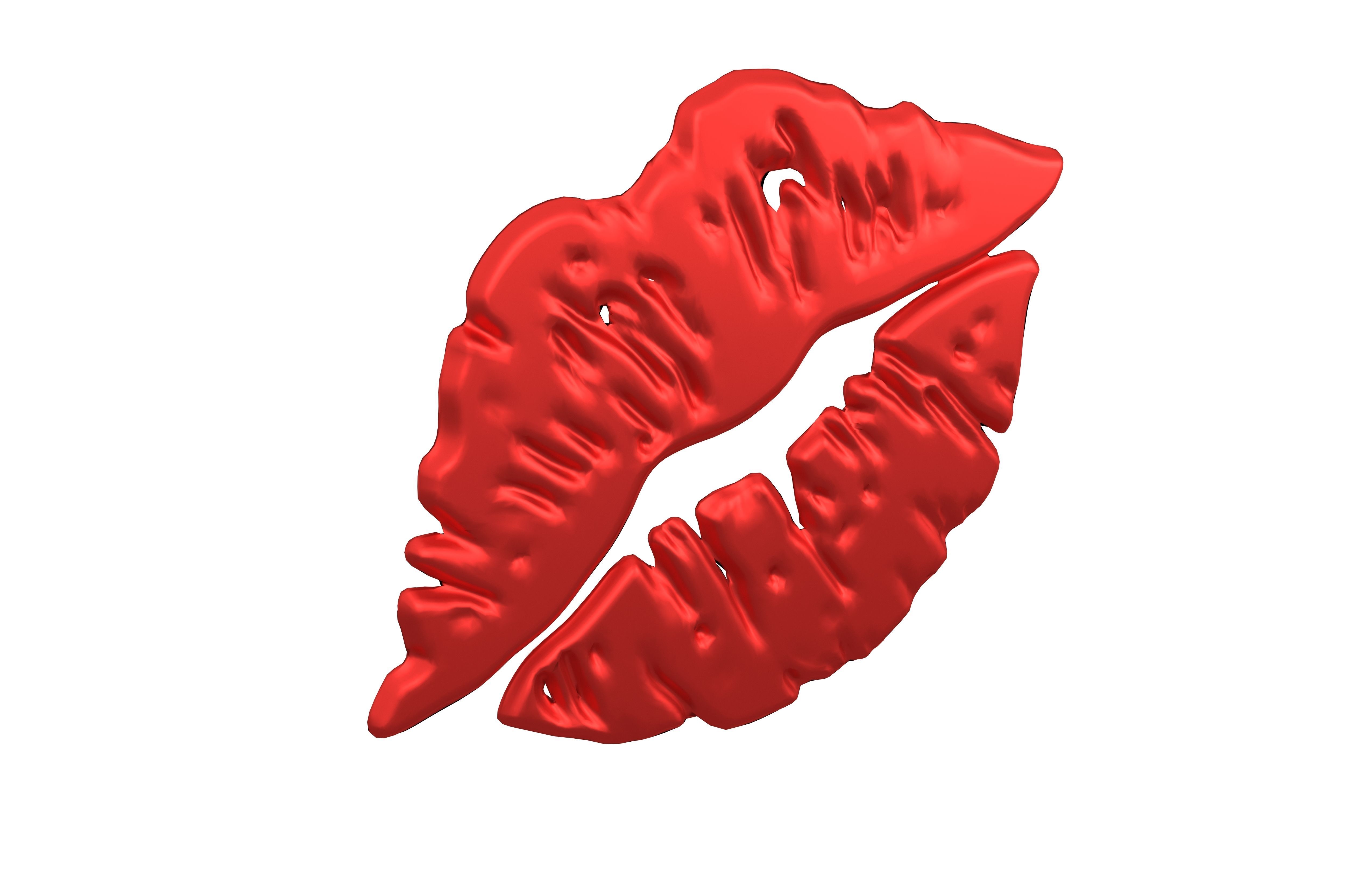 Kiss Mark v1 011 Low-poly 3D model_1