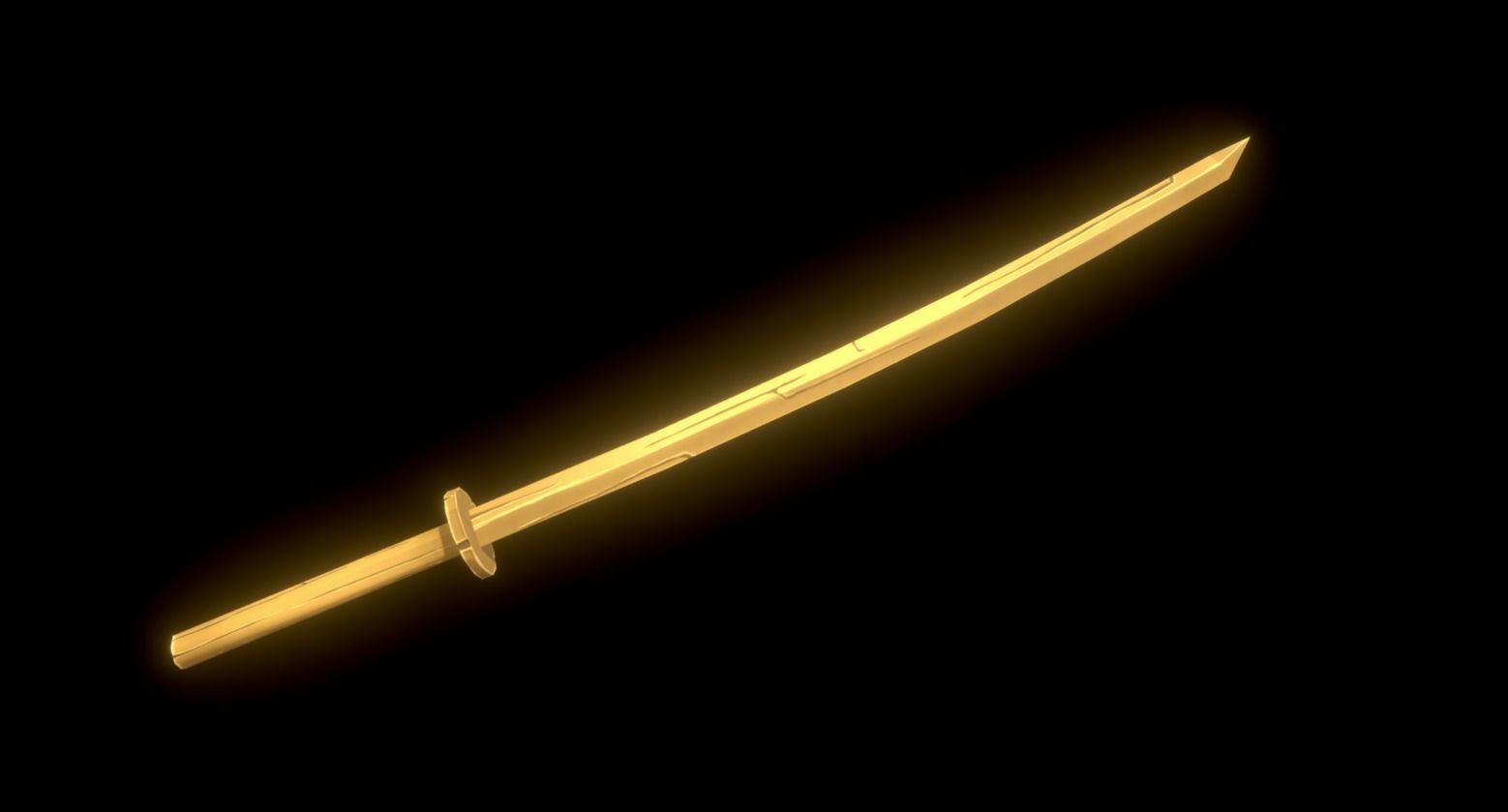 Stylized Wooden Swords Vol 01 Free low-poly 3D model_7