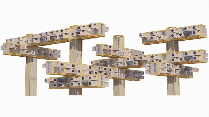 Sci-fi Public Housing 002 3D model 2
