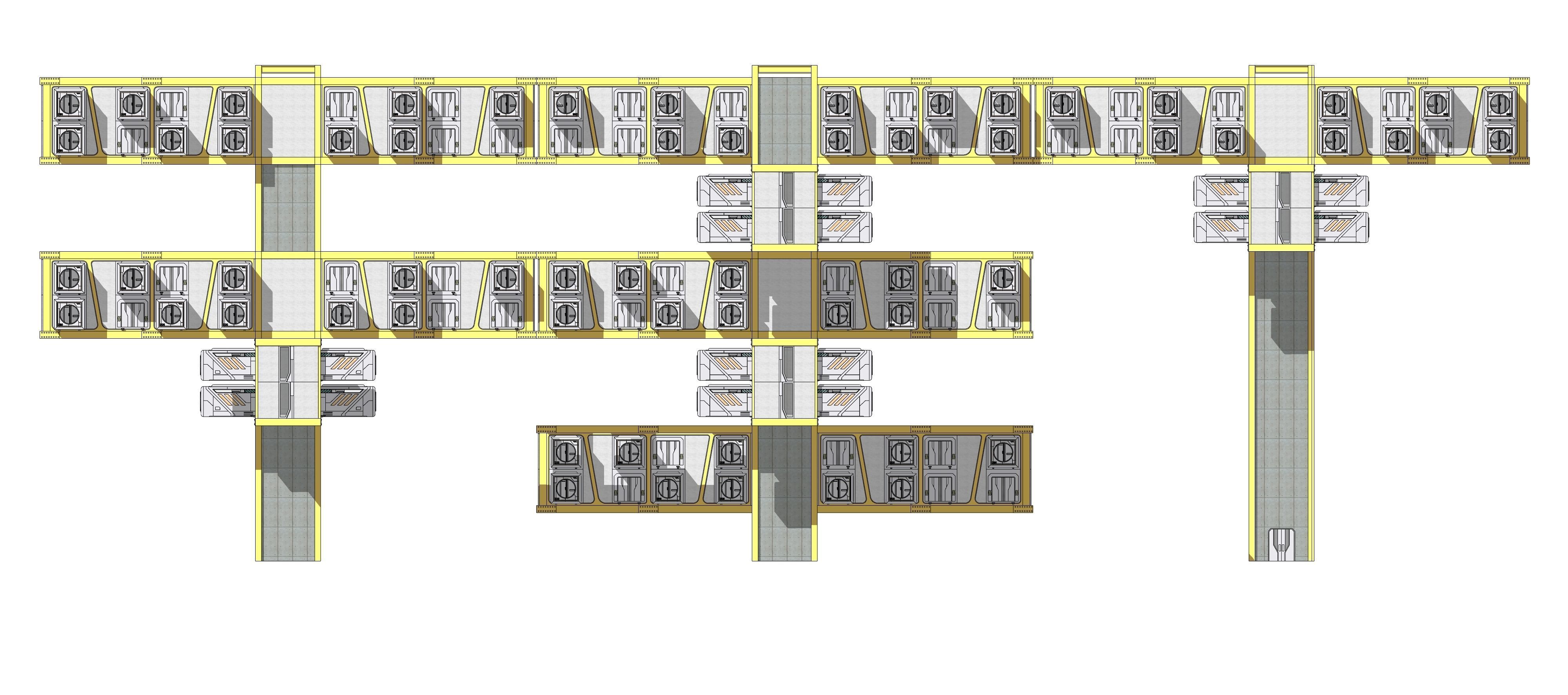 Sci-fi Public Housing 002 3D model_14