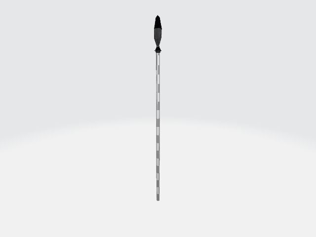 Black grey arrow 3D 1 3D model_1