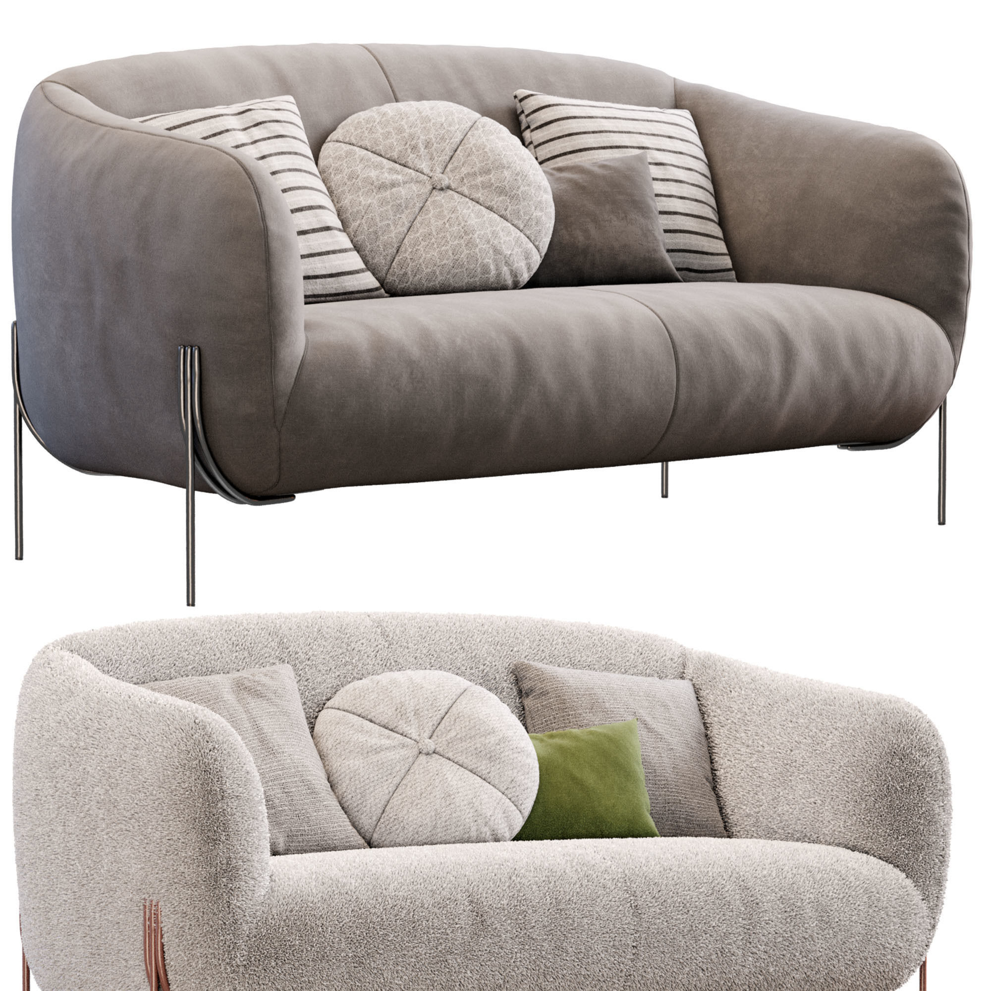 Geo Sofa By Saba 3D model_9