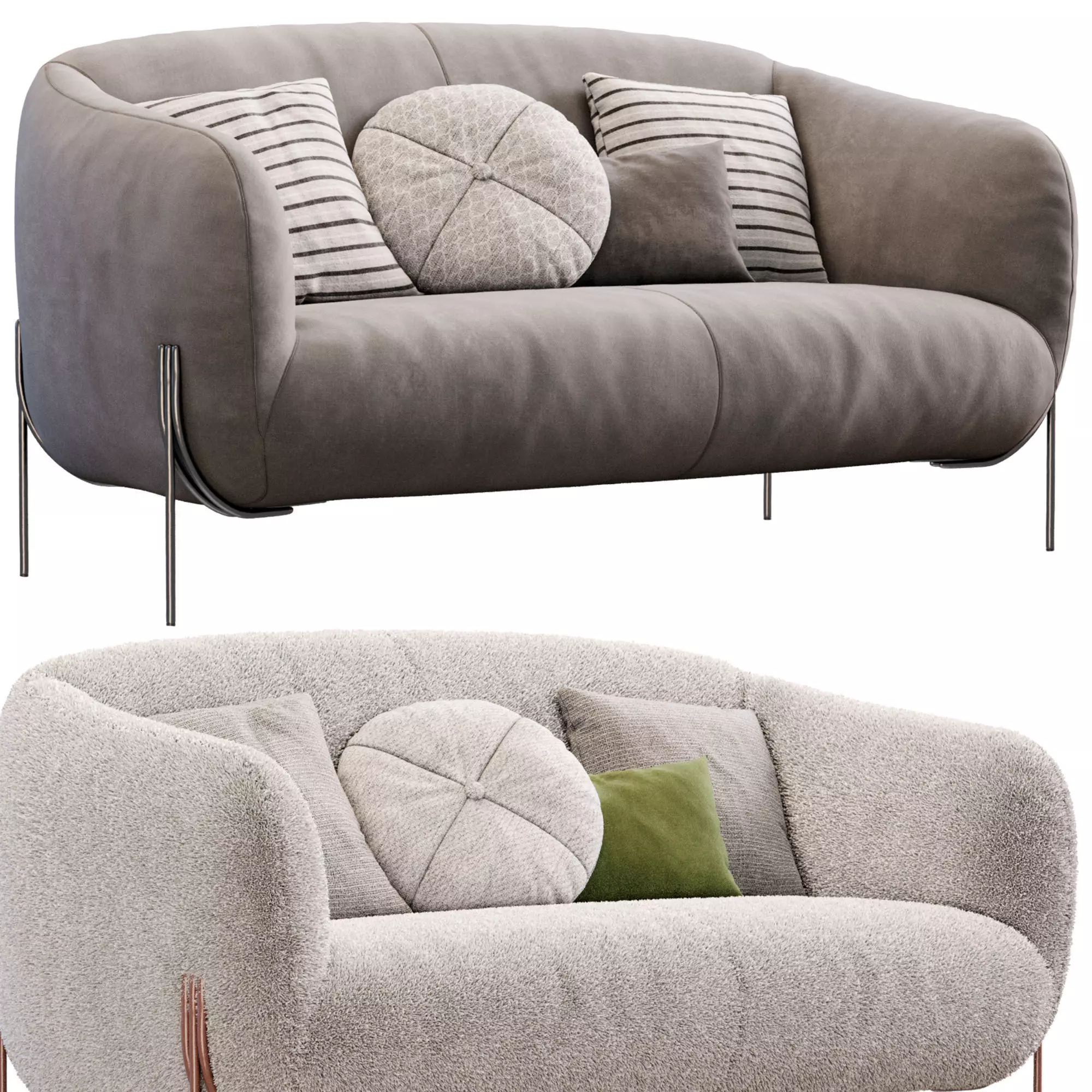 Geo Sofa By Saba 3D model_0