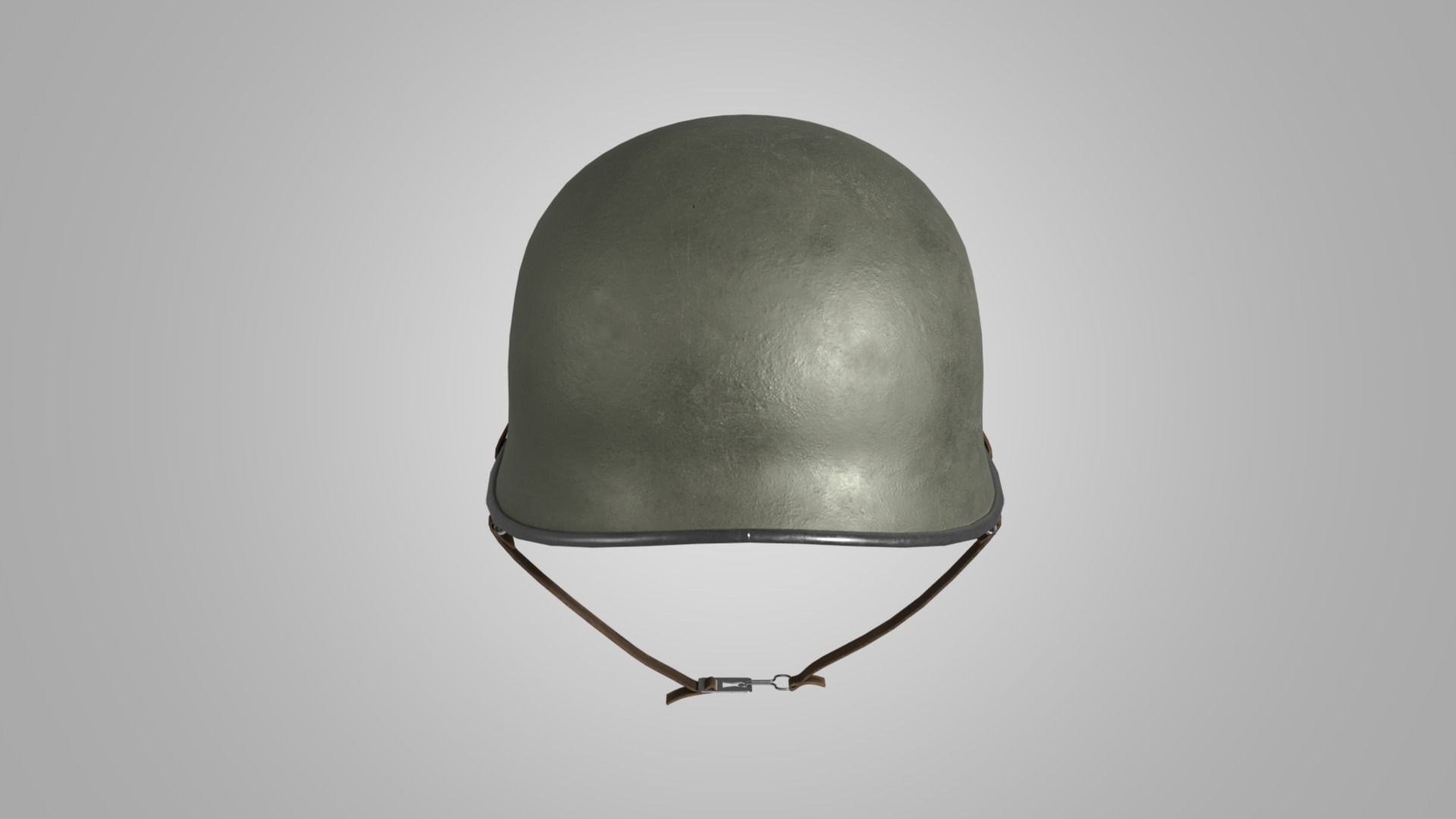 US WWII M1 Combat Helmet 3D model Low-poly 3D model_4