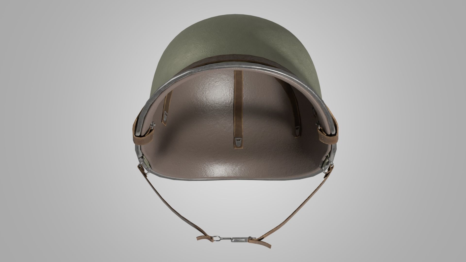 US WWII M1 Combat Helmet 3D model Low-poly 3D model_11