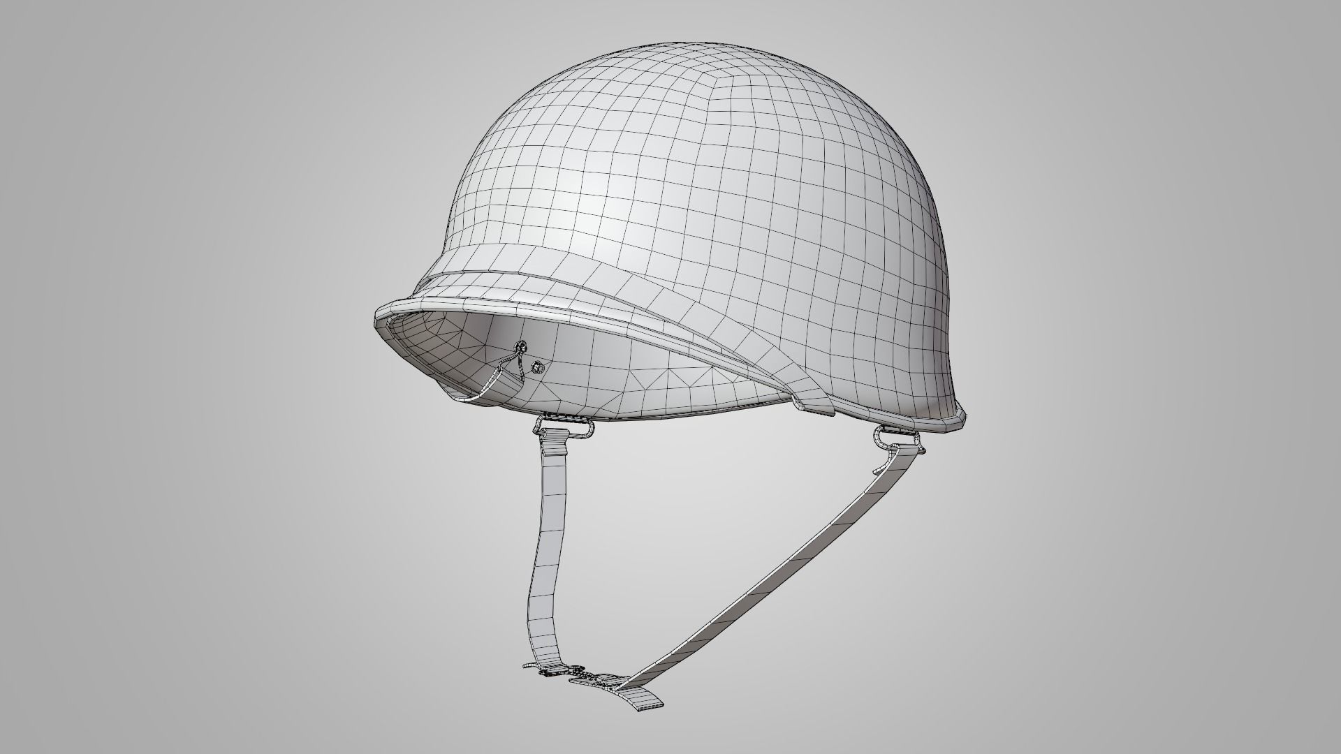 US WWII M1 Combat Helmet 3D model Low-poly 3D model_14