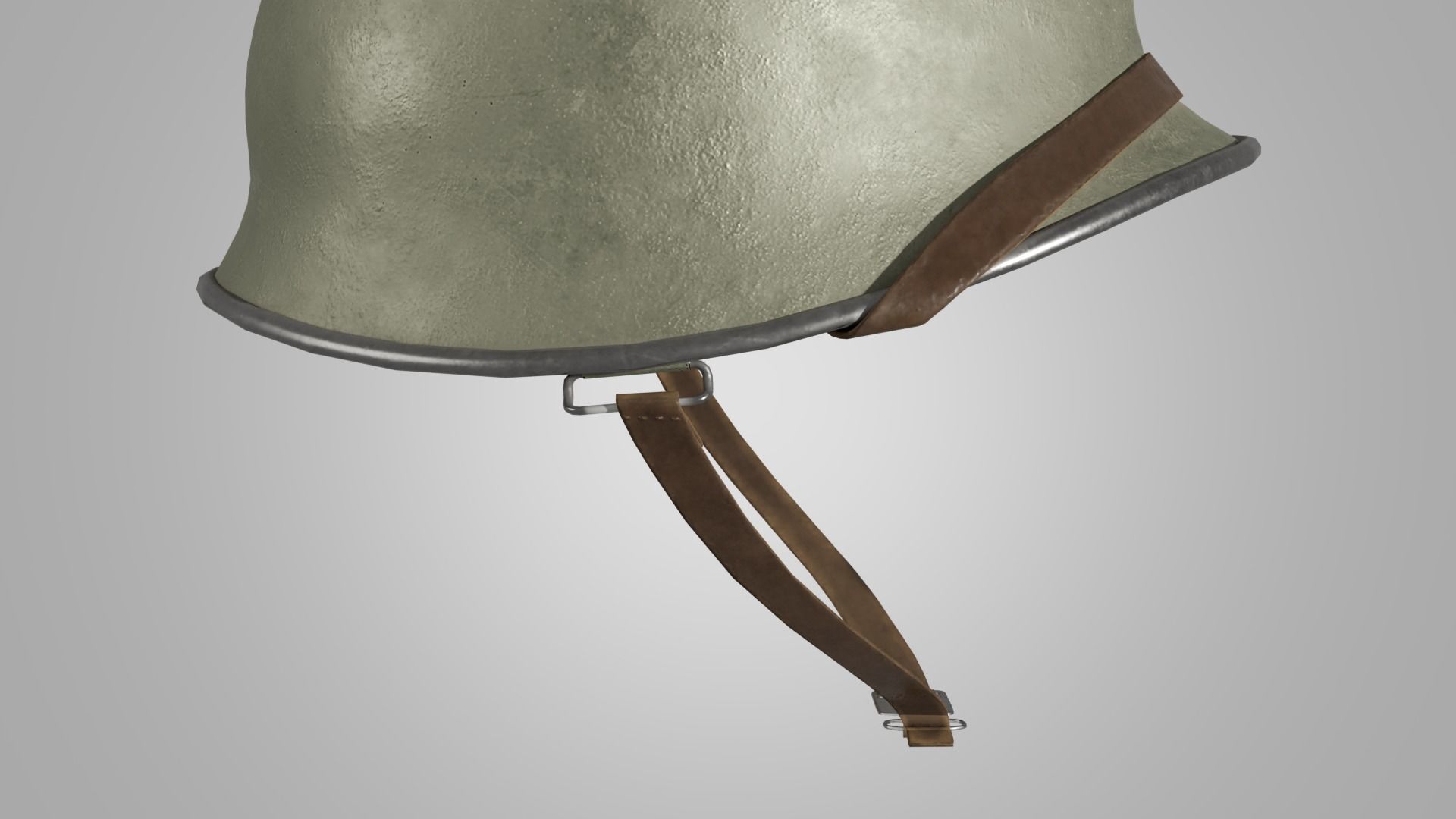 US WWII M1 Combat Helmet 3D model Low-poly 3D model_8