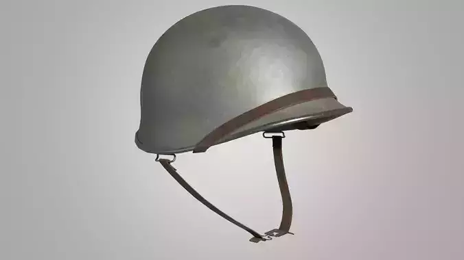 US WWII M1 Combat Helmet 3D model