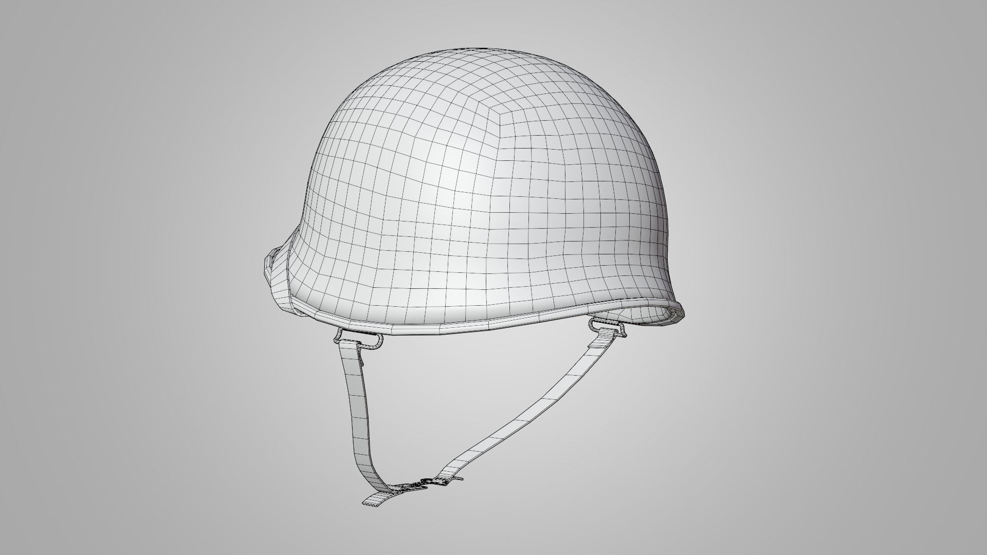 US WWII M1 Combat Helmet 3D model Low-poly 3D model_16