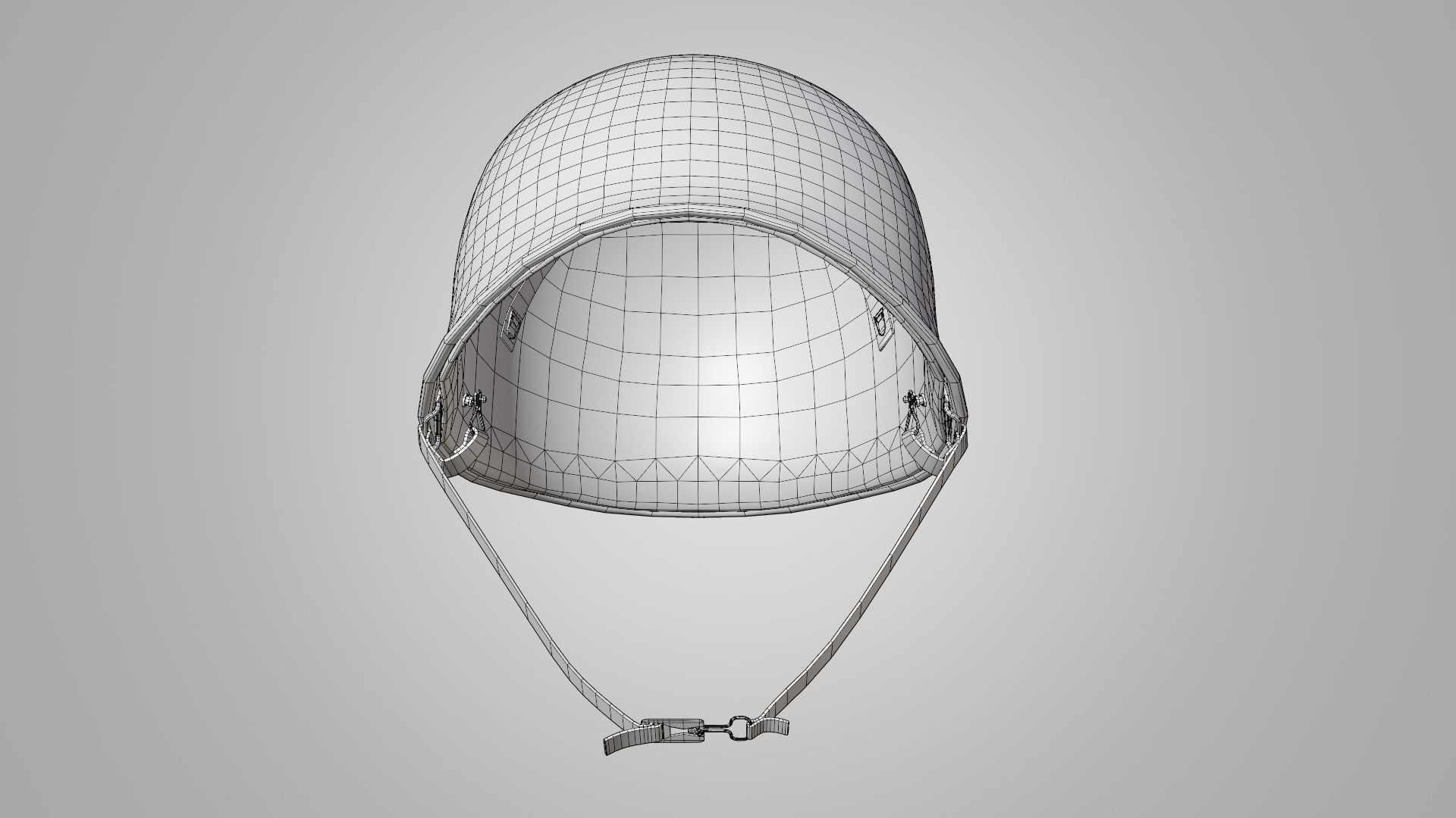 US WWII M1 Combat Helmet 3D model Low-poly 3D model_18