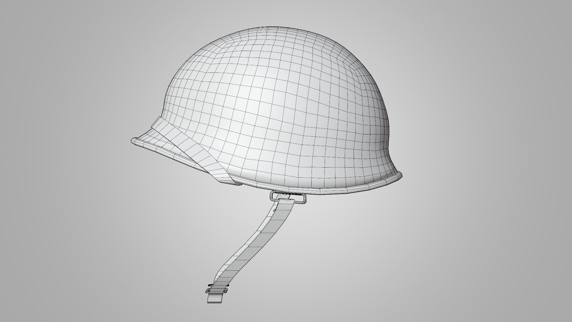 US WWII M1 Combat Helmet 3D model Low-poly 3D model_15