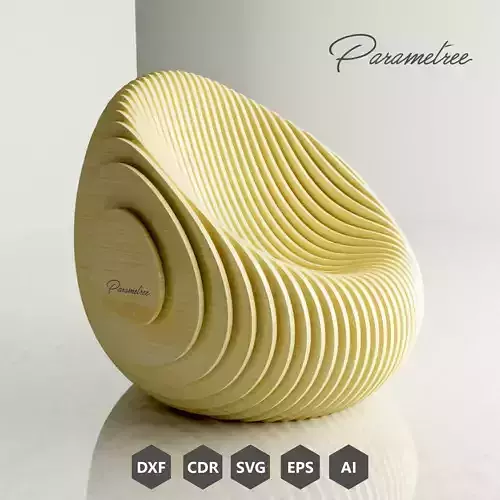Parametric Chair Beanyx Design Digital download DXF files cnc