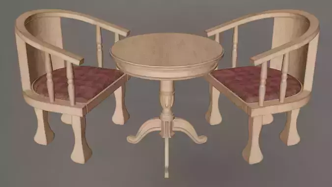 Coffee Table And Chairs Set