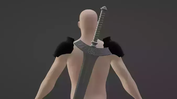 FF7 Crisis Core Reunion - Zack Fair Armor and Sword - BUNDLE 3D print model