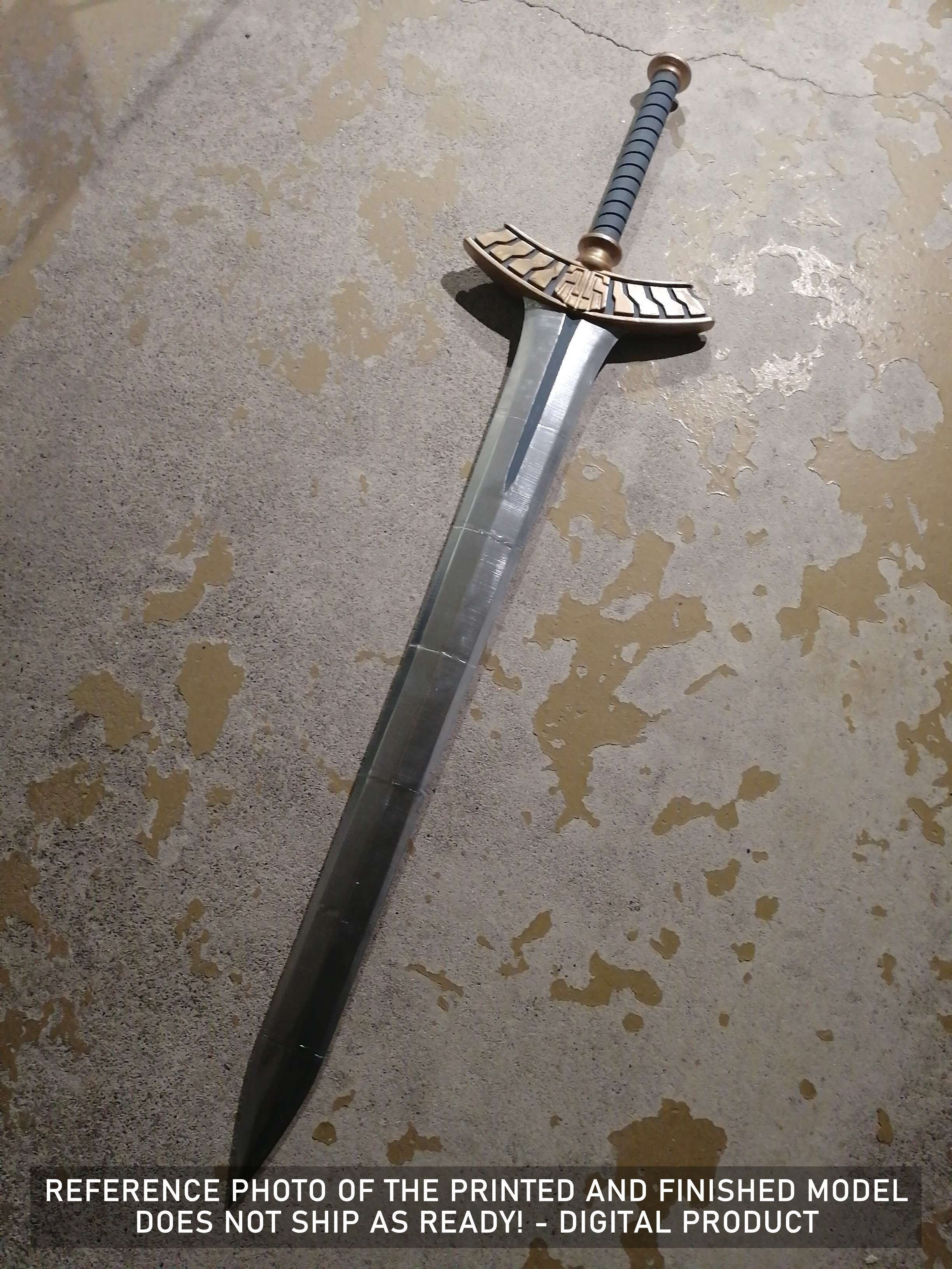 FF7 Crisis Core Reunion - Zack Fair Armor and Sword - BUNDLE 3D print model_10